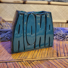Load image into Gallery viewer, Dark ocean teal Aloha