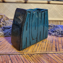 Load image into Gallery viewer, Dark ocean teal Aloha