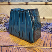 Load image into Gallery viewer, Dark ocean teal Aloha