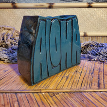 Load image into Gallery viewer, Dark ocean teal Aloha