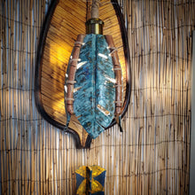 Load image into Gallery viewer, Golden Jade Banana leaf pendant