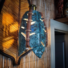 Load image into Gallery viewer, Golden Jade Banana leaf pendant