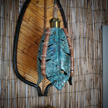 Load image into Gallery viewer, Golden Jade Banana leaf pendant