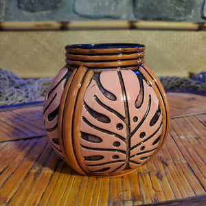 Pink Rattan Mug (glaze test)