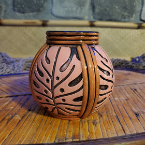 Pink Rattan Mug (glaze test)