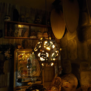 Monstera 10-tile lamp