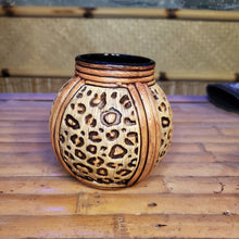 Load image into Gallery viewer, Leopard Rattan Mug
