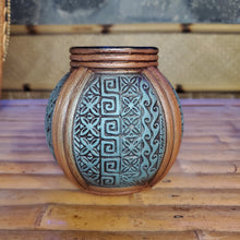 Load image into Gallery viewer, Tapa Rattan Mug Teal
