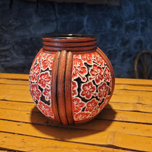Load image into Gallery viewer, Hibiscus Rattan Mug (Red)
