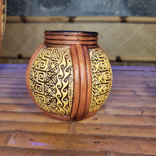 Load image into Gallery viewer, Tapa Rattan Mug Yellow
