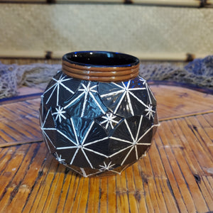 Midnight black Cocktail Umbrella mug