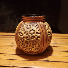 Load image into Gallery viewer, Leopard Rattan Mug
